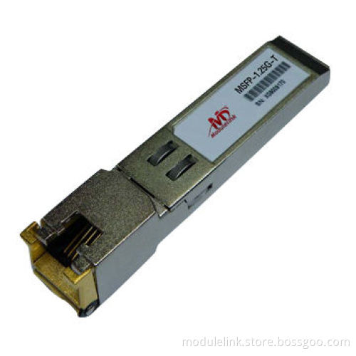 10/100/1000Base-T SFP copper module with die-cast metal housing